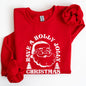 Have A Holly Jolly Christmas, Classic Retro Santa, Winter, Xmas Sweatshirt