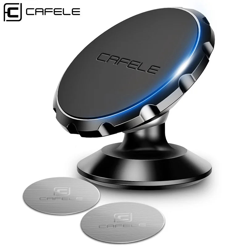 CAFELE Magnetic Car Phone Holder for iPhone 16 15 14 13 12 11 Car Mount Stand for Cell Phone Strong Magnet Power Aluminum Alloy
