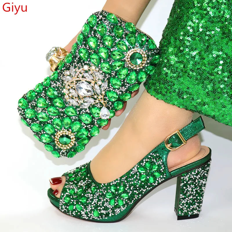 Women Shoes and Bags To Match Set Italy HJL1-2