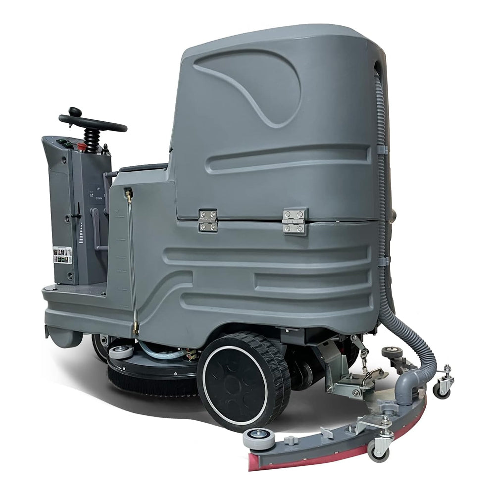 EMI Heavy Duty Commercial Electric Ride-On Floor Scrubber With 38 Inch Squeegee (SAK91685)