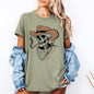 Hell Raiser, Skeleton, Halloween, Spooky, Cowboy, Country, Western, Tshirt