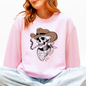 Hell Raiser, Skeleton, Halloween, Spooky, Cowboy, Country, Western Sweatshirt