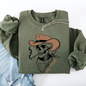 Hell Raiser, Skeleton, Halloween, Spooky, Cowboy, Country, Western Sweatshirt
