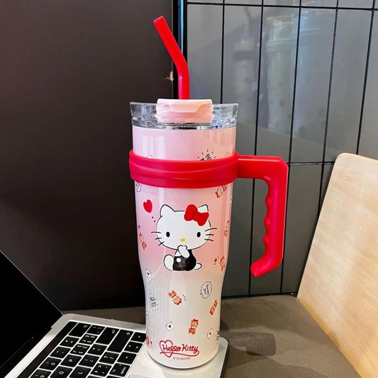 Dreamy Clouds 40 oz Stainless Steel Insulated Handle Tumbler | XL Size
