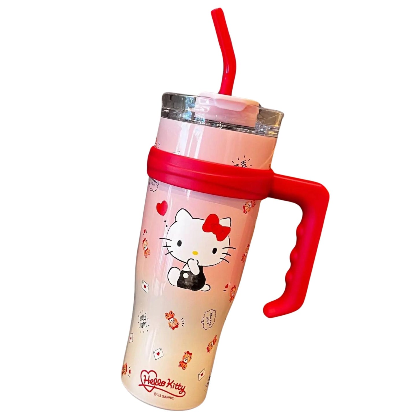 Dreamy Clouds 40 oz Stainless Steel Insulated Handle Tumbler | XL Size