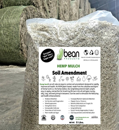 Hemp Mulch Hurd for Organic Gardening and Soil Health