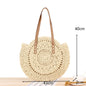 Round Straw Beach Bag