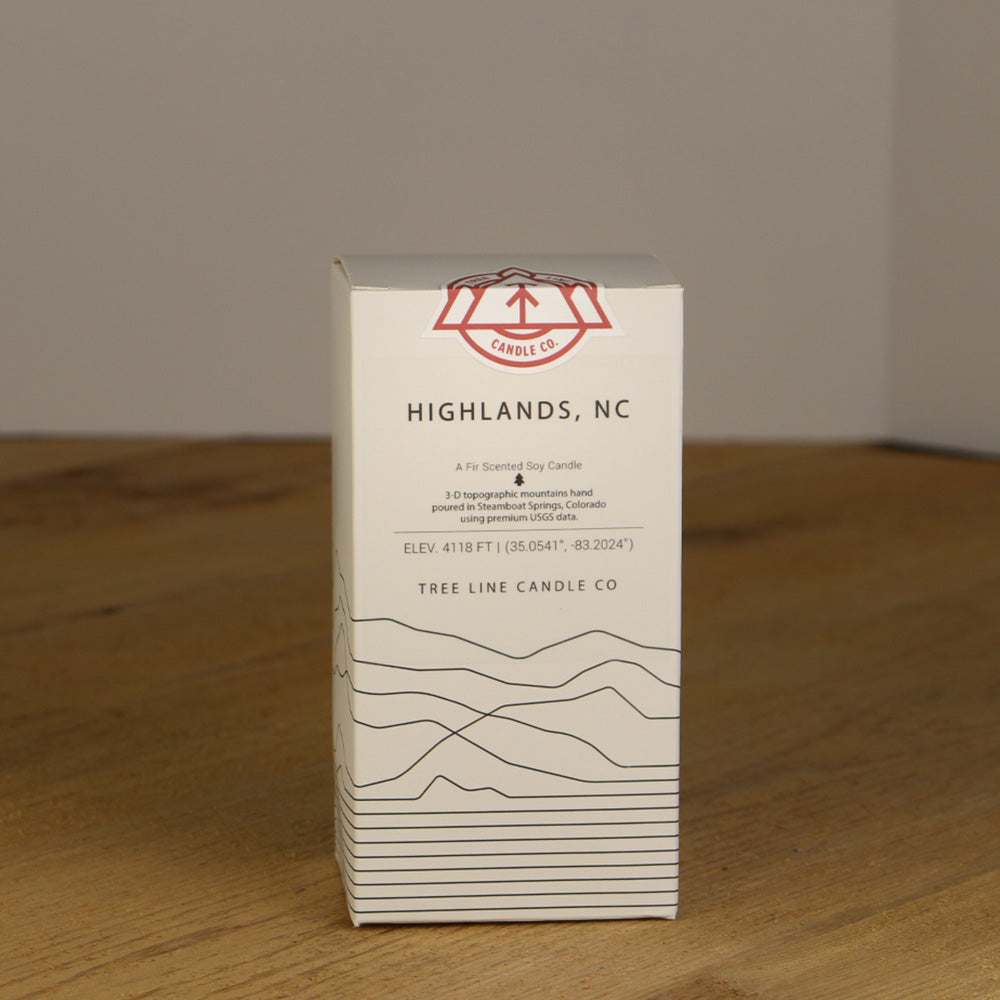 Highlands, NC Candle