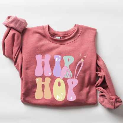 Hip Hop, Retro Easter, Bunny, Rabbit Sweatshirt