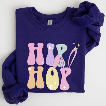 Hip Hop, Retro Easter, Bunny, Rabbit Sweatshirt