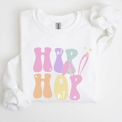 Hip Hop, Retro Easter, Bunny, Rabbit Sweatshirt