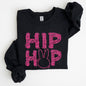 Hip Hop, Retro Glitter Effect, Bunny, Rabbit, Easter Sweatshirt
