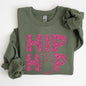 Hip Hop, Retro Glitter Effect, Bunny, Rabbit, Easter Sweatshirt