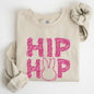 Hip Hop, Retro Glitter Effect, Bunny, Rabbit, Easter Sweatshirt