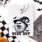 Hiss Off, Cat, Halloween Witch, Funny, Graphic Tee, Trendy, Comfort Colors T-Shirt