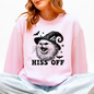 Hiss Off, Cat, Halloween Witch, Funny, Graphic, Trendy Sweatshirt