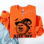 Hiss Off, Cat, Halloween Witch, Funny, Graphic, Trendy Sweatshirt