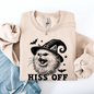 Hiss Off, Cat, Halloween Witch, Funny, Graphic, Trendy Sweatshirt