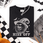 Hiss Off, Cat, Halloween Witch, Funny, Graphic Tee, Trendy, Comfort Colors T-Shirt