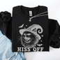 Hiss Off, Cat, Halloween Witch, Funny, Graphic, Trendy Sweatshirt