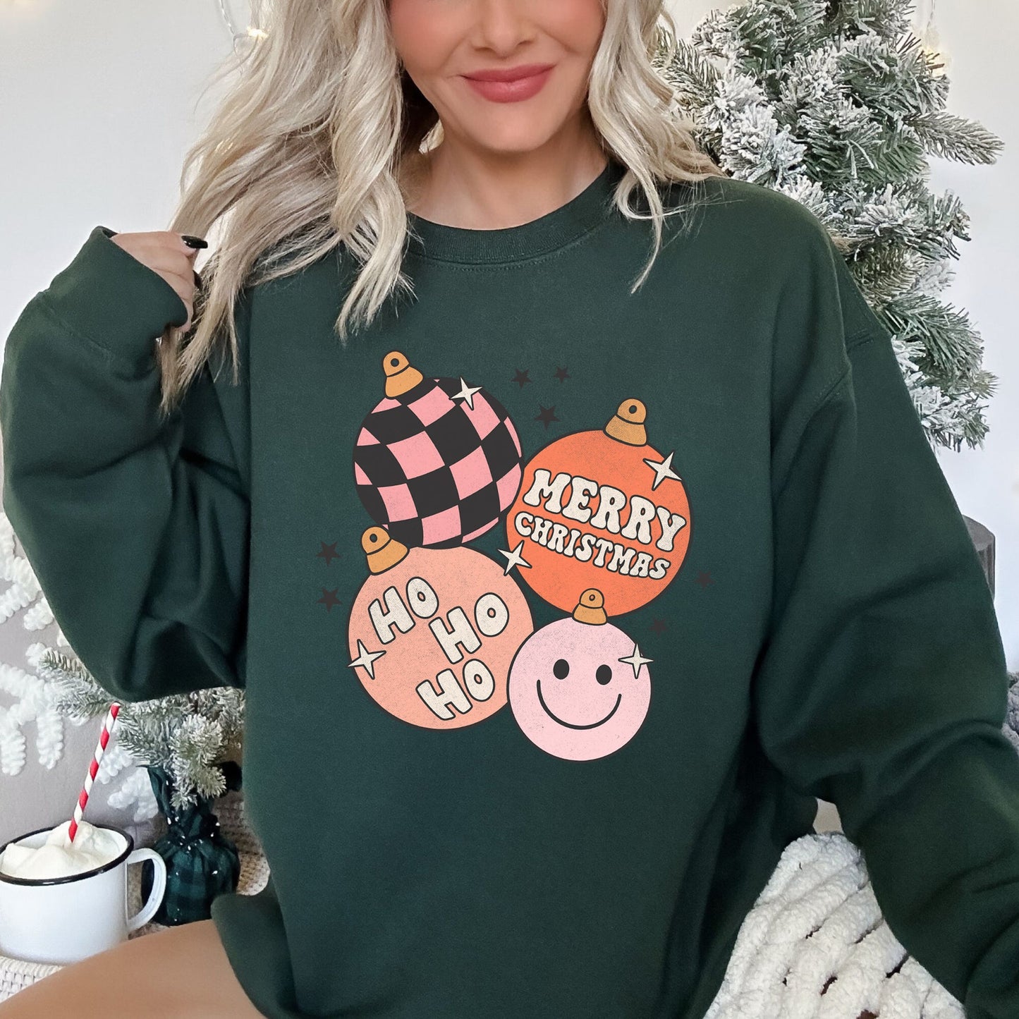 Ho Ho Ho Merry Christmas Retro Sweatshirt