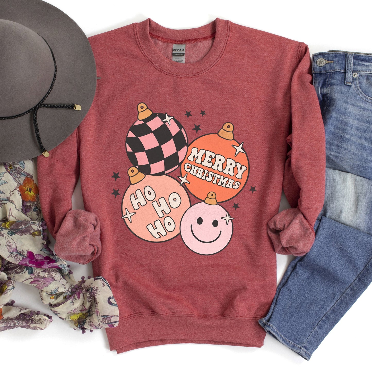 Ho Ho Ho Merry Christmas Retro Sweatshirt