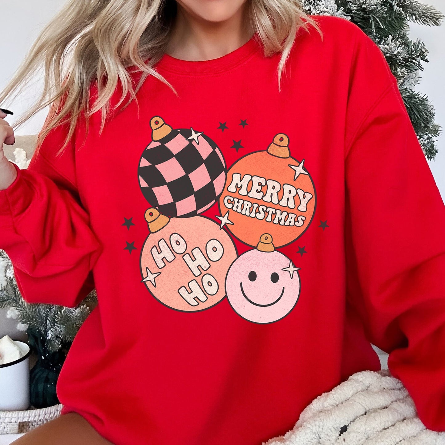 Ho Ho Ho Merry Christmas Retro Sweatshirt