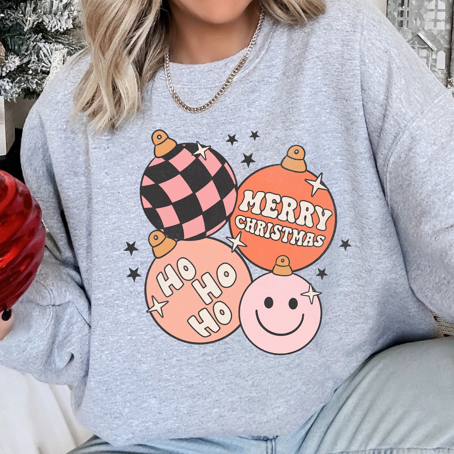Ho Ho Ho Merry Christmas Retro Sweatshirt