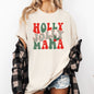 Holly Jolly Mama, Christmas, Winter, Santa, Xmas Tshirt Comfort Colors T-Shirt