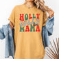 Holly Jolly Mama, Christmas, Winter, Santa, Xmas Tshirt Comfort Colors T-Shirt