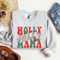Holly Jolly Mama, Christmas, Winter, Santa, Xmas Sweatshirt