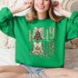 Holly Jolly, Camo Christmas Tree, Santa, Dalmatian Print, Ribbons, Bows Sweatshirt