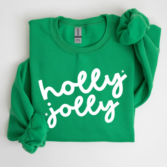 Holly Jolly, Retro Christmas, Classic, Winter, Santa, Xmas Sweatshirt