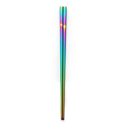 Holographic Rainbow Chopsticks in Stainless Steel