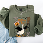 Honk or Treat, Cute Goose, Halloween, Witch Sweatshirt