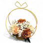 Hoop Floral Centerpiece For Simple Wedding Table Decoration