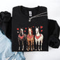 Horses, Western, Valentine's Day, Classic, Country, Cowboy, Cowgirl, Rodeo Sweatshirt