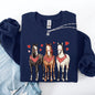 Horses, Western, Valentine's Day, Classic, Country, Cowboy, Cowgirl, Rodeo Sweatshirt
