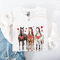 Horses, Western, Valentine's Day, Classic, Country, Cowboy, Cowgirl, Rodeo Sweatshirt