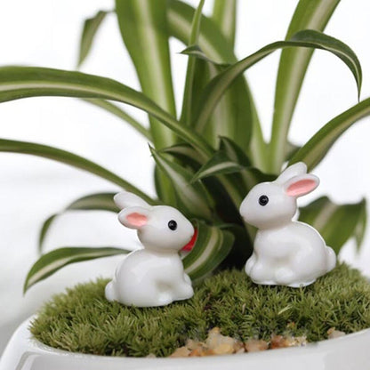 Hot sale 2pcs Mini Rabbit Ornament Miniature