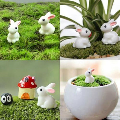 Hot sale 2pcs Mini Rabbit Ornament Miniature