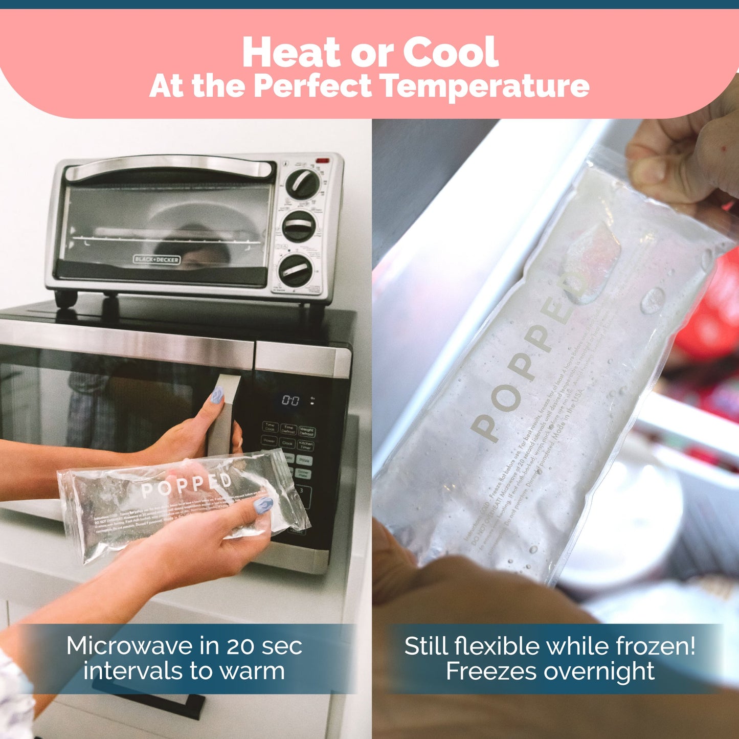 Reusable Hot and Cold Packs, 9"x3" (2 count)