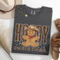 Howdy Christmas, Gingerbread Man, Cowboy Tshirt Comfort Colors T-Shirt