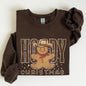 Howdy Christmas, Gingerbread Man, Cowboy Sweatshirt