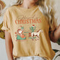 Howdy Christmas, Santa Cowboy, Horse, Sleigh, Desert, County, Western, Comfort Colors, Tshirt