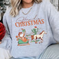 Howdy Christmas, Santa Cowboy, Horse Sweatshirt