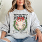 Howdy Christmas, Skull, Western, Cowboy Sweatshirt