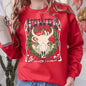Howdy Christmas, Skull, Western, Cowboy Sweatshirt