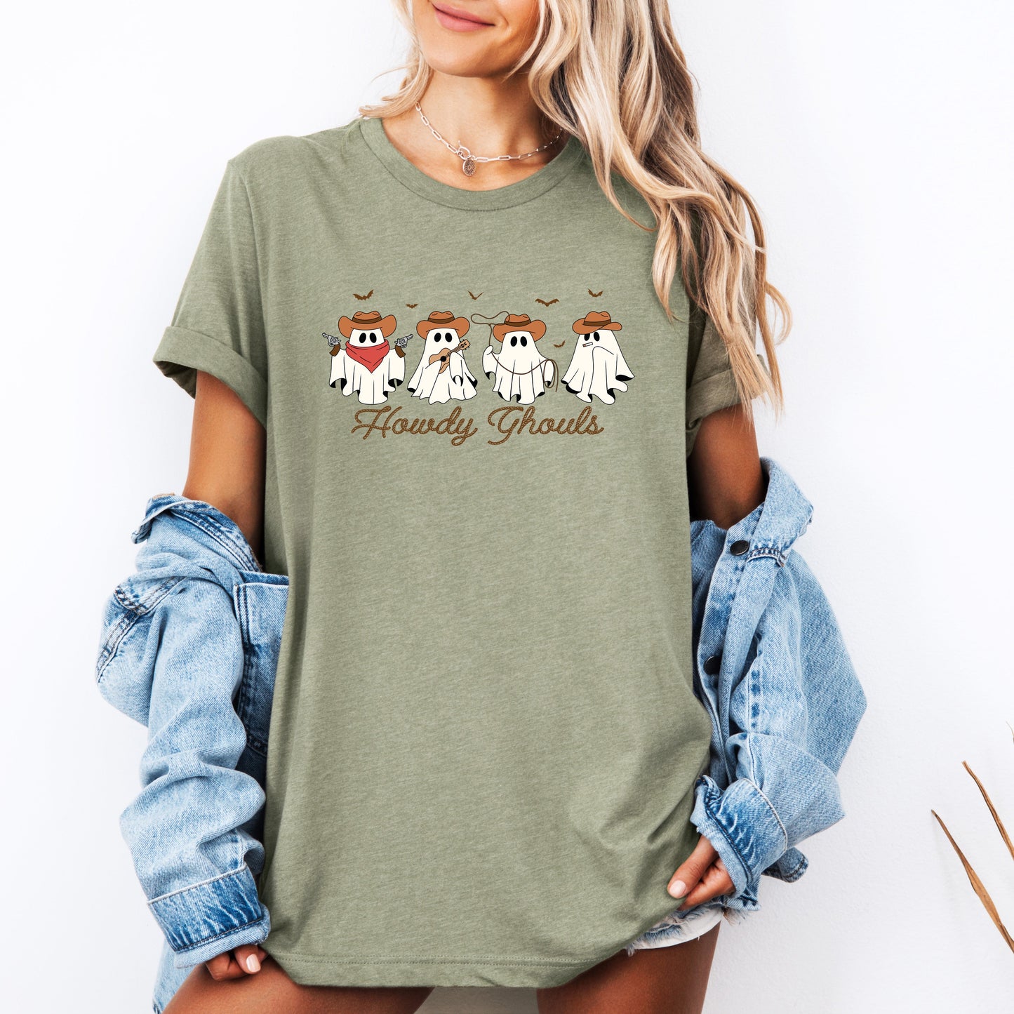 Howdy Ghouls, Cowboy Ghosts, Western, Halloween, Tshirt