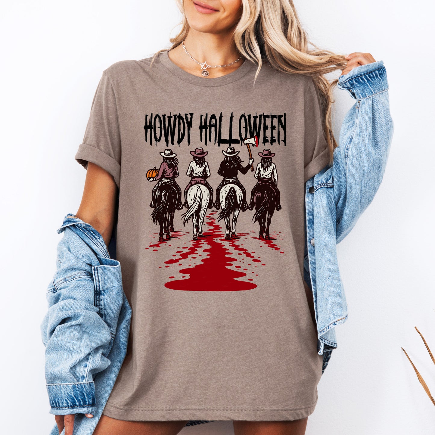 Howdy Halloween, Cowgirls, Western, Spooky, Tshirt